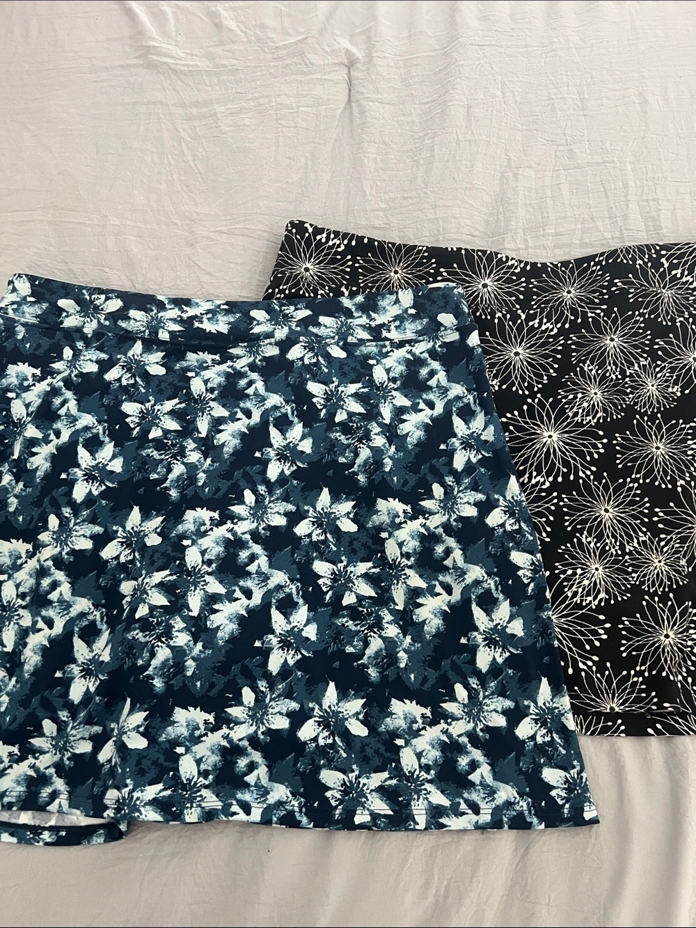 Blue and Black Skorts